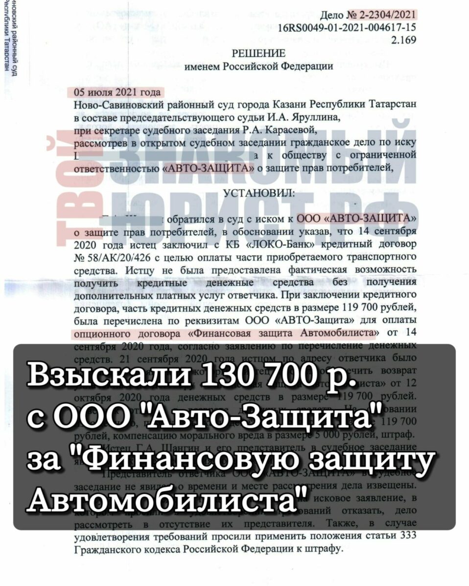 Отказ от сертификата финансовая защита автомобилиста по автокредиту локо банка