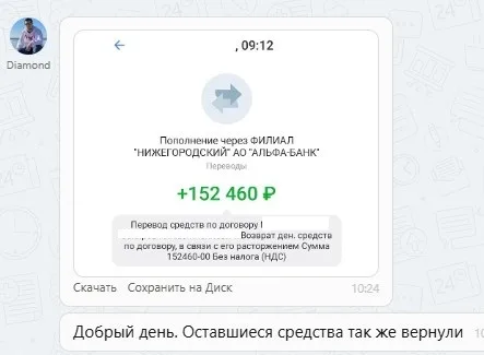 Наши результаты по возврату денег за навязанные по автокредиту услуги с 29.07.2024 г. по 02.08.2024 г.