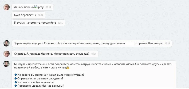 29.10.2025 г. - Вернули 249 000.00 руб. за услуги ООО "Автофедерация" клиенту из Воронежской области
