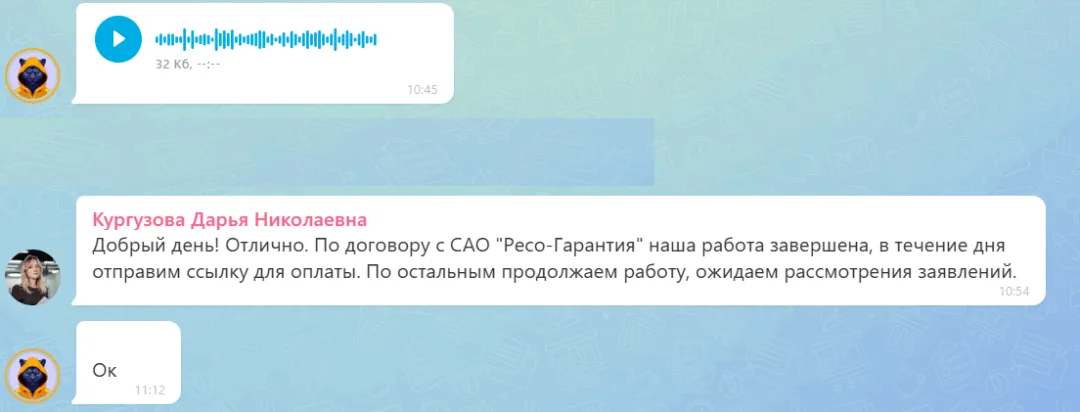 02.06.2026 г. - Вернули 28 980.00 руб. за услуги САО "Ресо-Гарантия" и ООО "Юридические Решения" клиенту из Республики Якутия