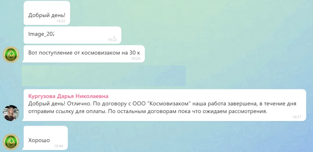 11.06.2026 г. - Вернули 30 000.00 руб. за услуги ООО "Космовизаком" клиенту из Оренбургской области