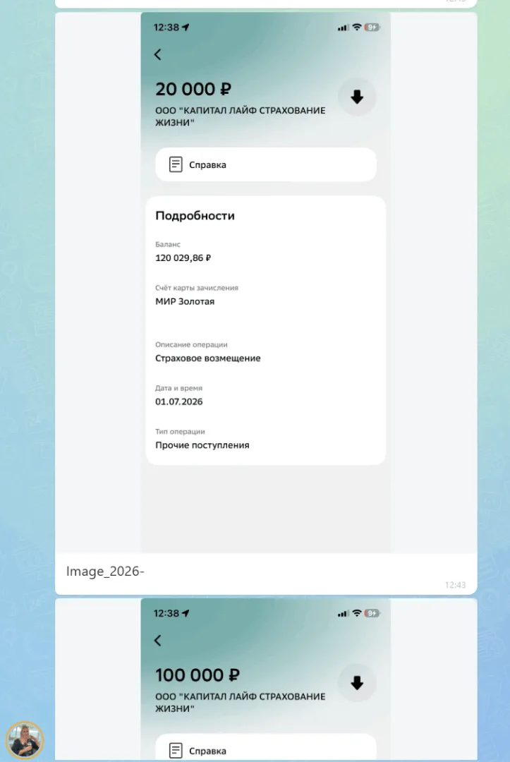 02.07.2026 г. - Вернули 283 600.00 руб. за услуги ООО СК "Согласие-Вита", ООО "Капитал Лайф Страхование Жизни", АО "Карвит" клиенту из Псковской области